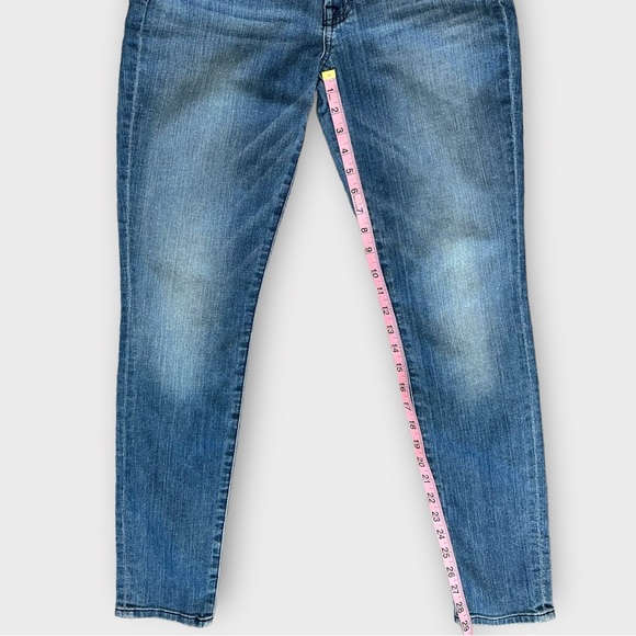 7 For All Mankind Medium Wash "Gwenevere" Skinny Jeans, Size 29 - Picture 7 of 10